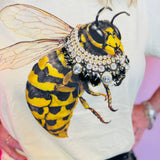 Jewel Collared Bee Tee (Yellow)