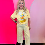 Lucky Duck Blingy Collared Tee