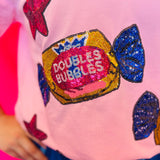Sequin Bubblegum Top