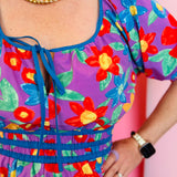 Lavender Bloom Smocked Dress