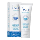 Inis Nourishing Hand Cream 2.6 oz with shea butter, argan oil, and seaweed extracts.