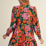 Wildflower Pop Tiered Dress