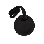 Jon Hart leather Treasure Tag compatible with Apple AirTags, customizable with initial.