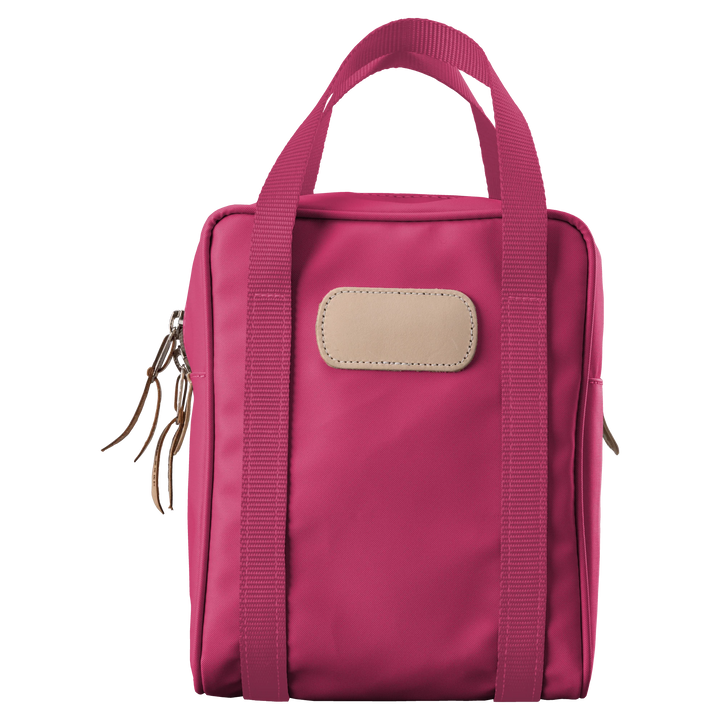 Jon Hart Shag Bag, 11x8.5x6 in, coated canvas with leather trim, versatile golf and accessory bag.