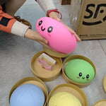 Large dumpling squishy stress toy with soft sensory texture.
