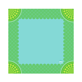 Lemon-lime Mahjong mat with colorful confetti dots and clean playing surface.