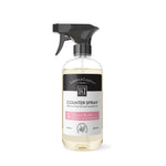 Linden & London Fleur Blanc counter spray bottle with essential oils for clean, fresh-smelling surfaces.