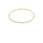 2mm gold filled beaded stretch bracelet, minimalist gold stackable jewelry.