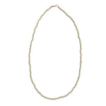 3mm gold filled beaded necklace with clasp and waterproof everyday design.