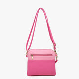 Bubblegum/ Fuchsia Tara Vegan Crossbody
