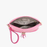 Bubblegum/ Fuchsia Tara Vegan Crossbody