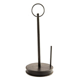 Black metal finial base for interchangeable seasonal toppers.