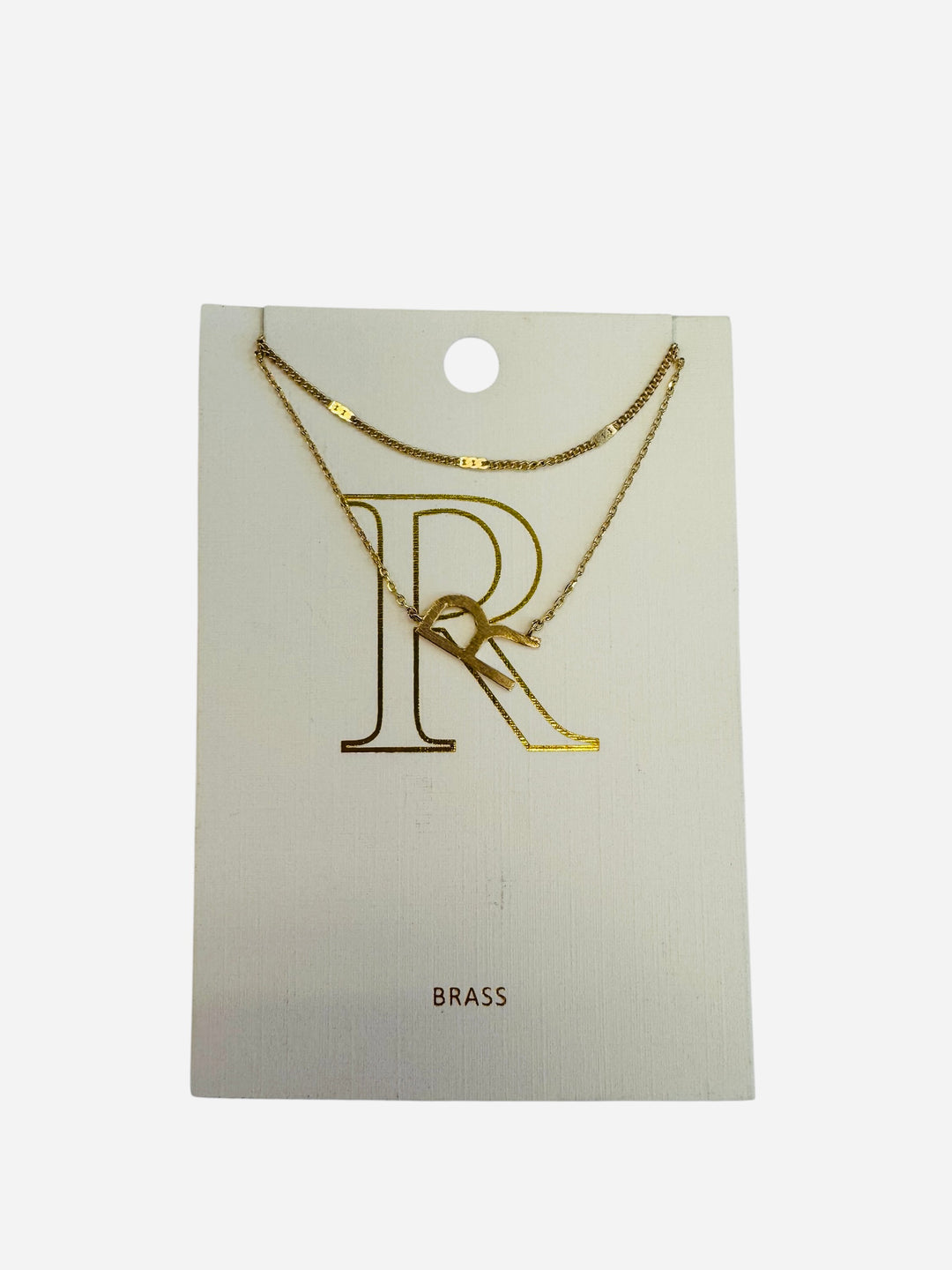 R Initial necklace