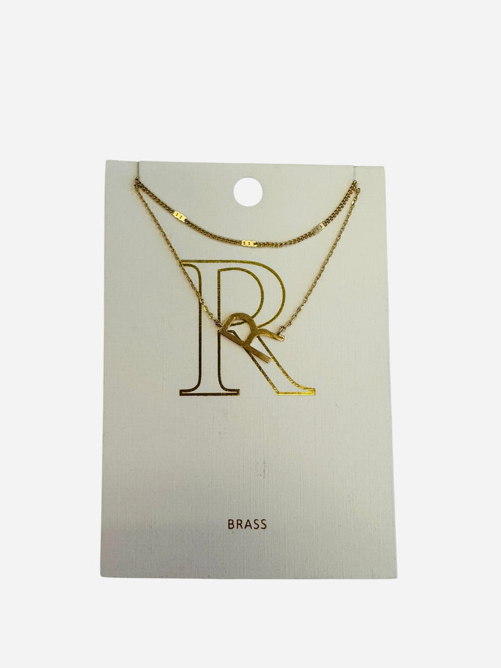 R Initial necklace