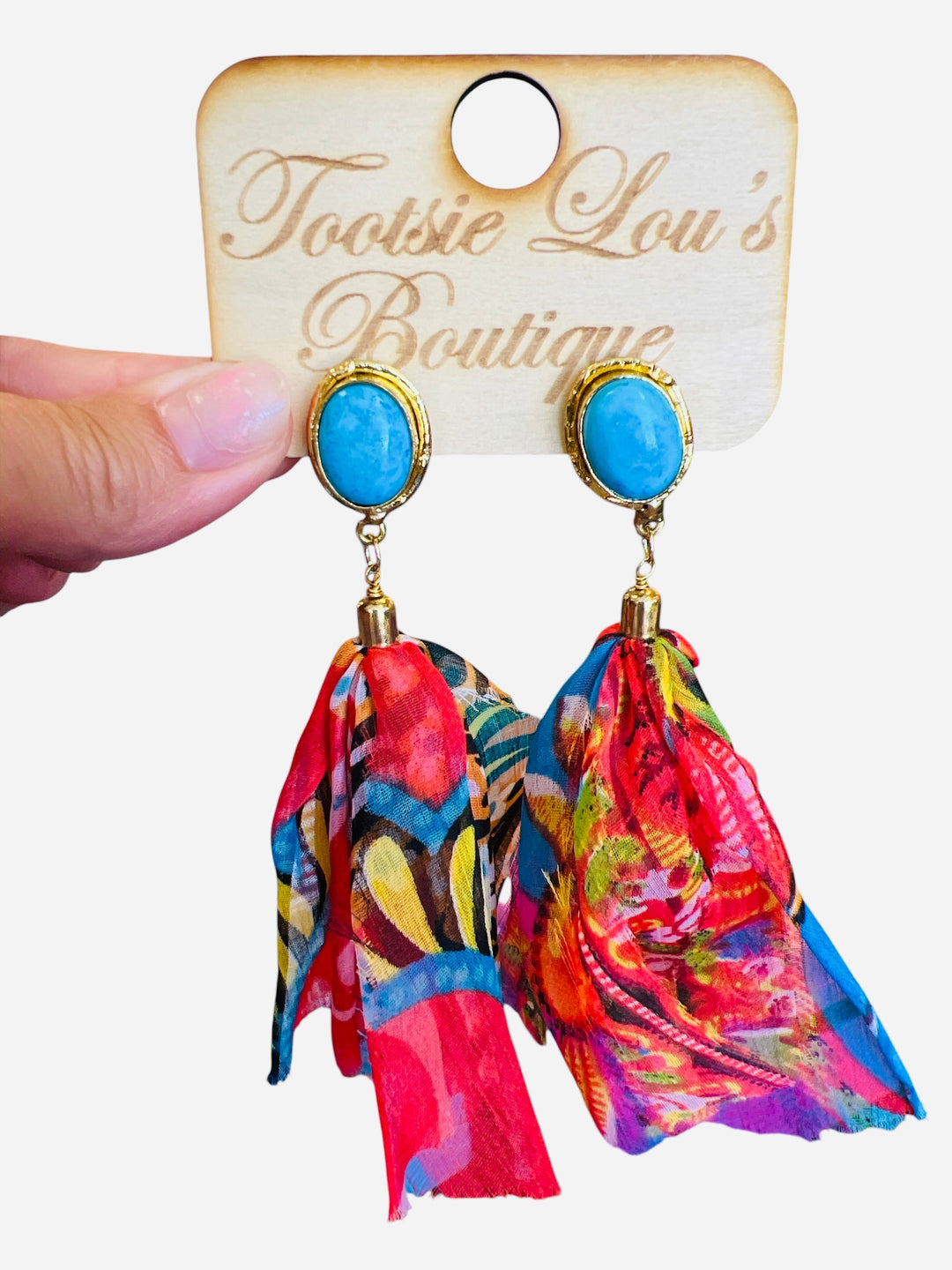 Turquoise Tangle Tassels