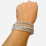 Silver Bracelet Set (Water Resistant)