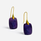 Faceted Amethyst Gemstone Drop Earrings