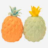 Pineapple-shaped squishy stress toy with soft sensory texture.