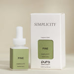 Pura Pine fragrance refill with Siberian pine, fir balsam, and warm guaiac wood.