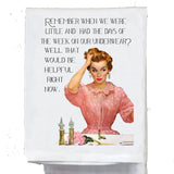 Remember When We Were Little Tea Towel