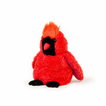 Red Cardinal Warmies plush, microwavable and lavender-scented, providing warmth or cooling comfort.