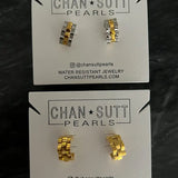 Gold Rolly Hoop Earrings