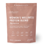 Women's Wellness Protein Blend with protein, collagen, creatine, vitamins, and prebiotics.