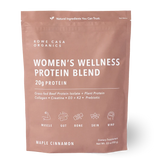 Women's Wellness Protein Blend with protein, collagen, creatine, vitamins, and prebiotics.