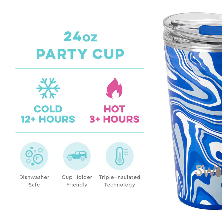 Swig Fan Zone Royal Blue Party Cups 24oz