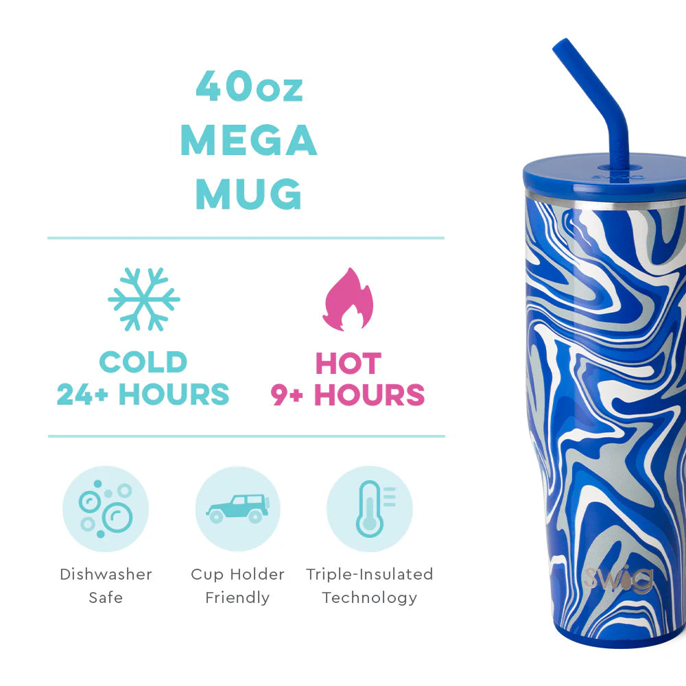 Swig Fan Zone Royal Blue Mega Mug 40oz