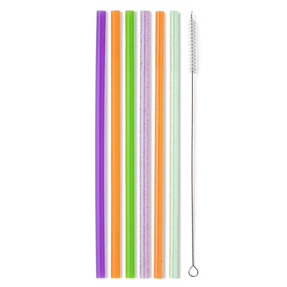 Swig Halloween Glitter Reusable Straw Set