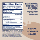 Skinny Mixes SF Salted Dark Chocolate Espresso Syrup