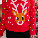 Red Reindeer Holiday Sweater