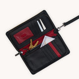 Hammitt Bryant Noir Smooth Raffia Wallet