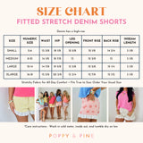 Poppy & Pine Football Playbook Sketch Denim Ruffle Shorts