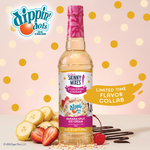 Bottle of Skinny Mixes sugar free Dippin' Dots Banana Split Ice Cream Syrup.