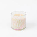 Sweet Grace Candle #058 in iridescent tortoise glass vessel.