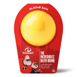 The Incredibles Bath Bomb with wild cherry scent and hidden surprise inside.