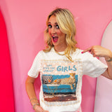 Women's rhinestone graphic tee with cheetah print and rhinestone embellishments