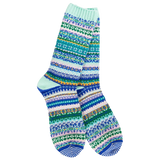 Worlds Softest Socks Mint Weekend Nordic Crew socks with a soft cozy design.