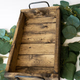 Small Distressed Wood Tray
