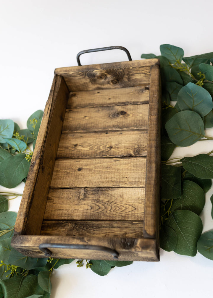 Small Distressed Wood Tray