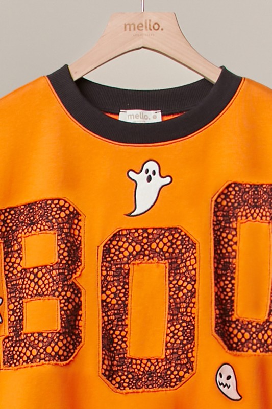 Halloween Spooky Face Ghost Sweatshirt