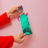 Tribe + Temple Pink Leopard Deco Sunglasses