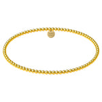 Bara Boheme Delicate 14K gold filled beaded bracelet with 2mm beads. 
