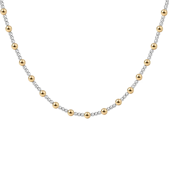 Bara Boheme Angelina Gold Filled Beaded Necklace (Waterproof)
