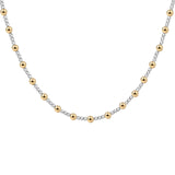 Bara Boheme Angelina Gold Filled Beaded Necklace (Waterproof)