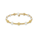 Bara Boheme Delicate pearl beaded bracelet with minimalist stretch design