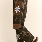 Camo Floral Patch Pants
