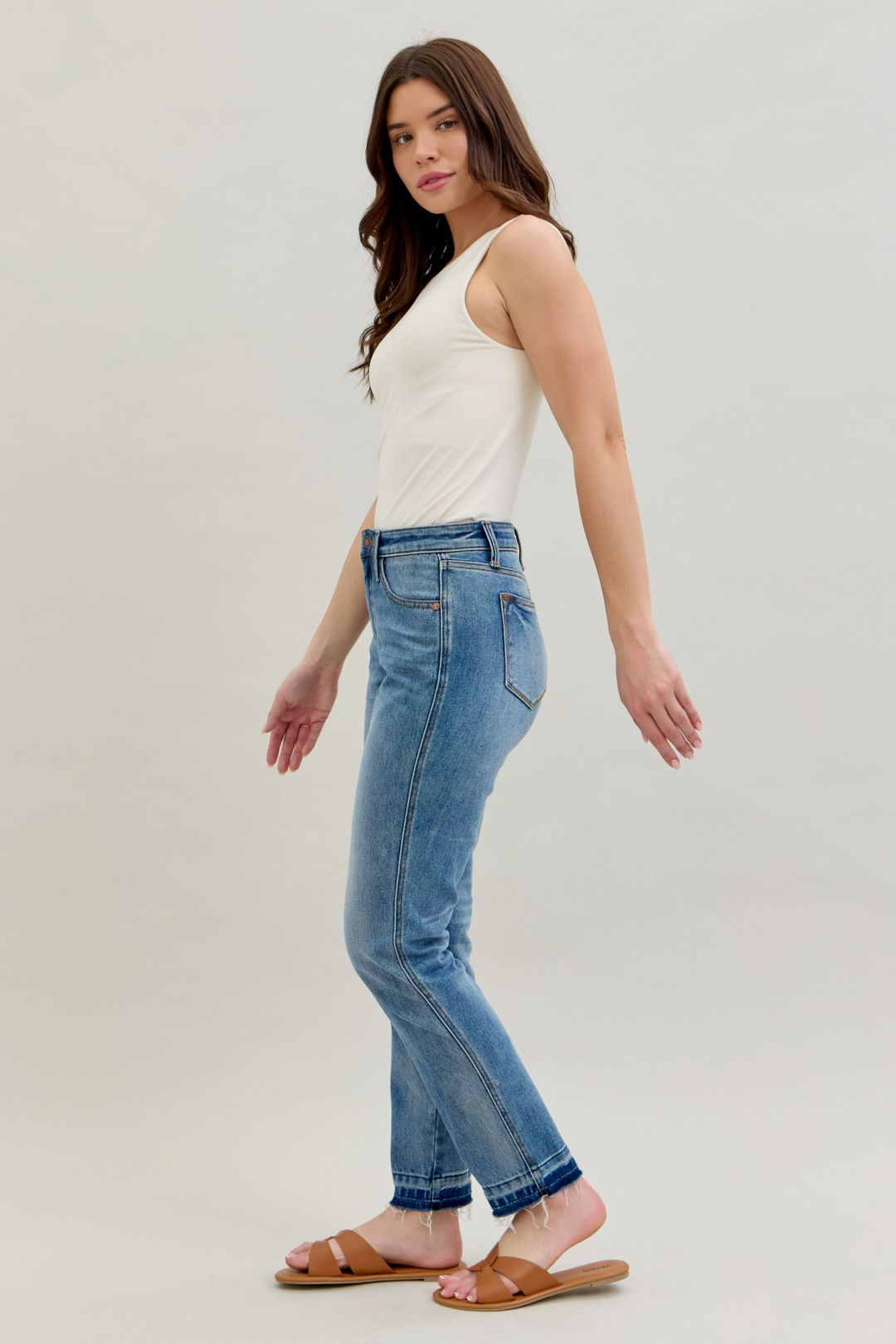 Judy Blue Mid Rise BF Jeans